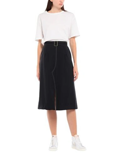 Shop Marni 3/4 Length Skirts In Dark Blue