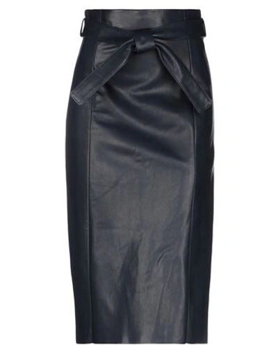 Shop Drome 3/4 Length Skirts In Dark Blue