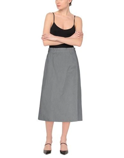 Shop Sofie D'hoore 3/4 Length Skirts In Grey