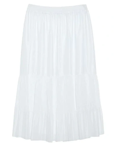 Shop Red Valentino Woman Midi Skirt White Size S Polyester