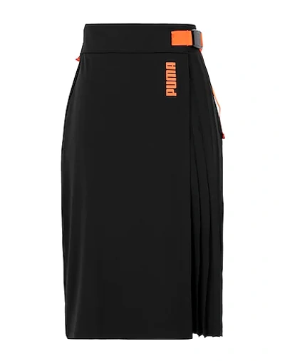 Shop Puma 3/4 Length Skirts In Black