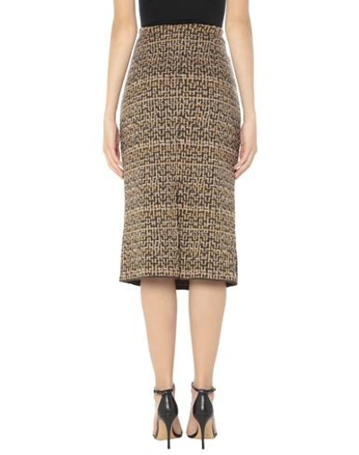 Shop Siyu 3/4 Length Skirts In Khaki