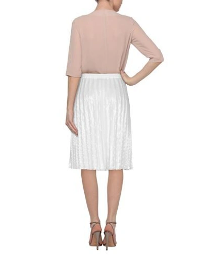 Shop P.a.r.o.s.h Knee Length Skirts In White