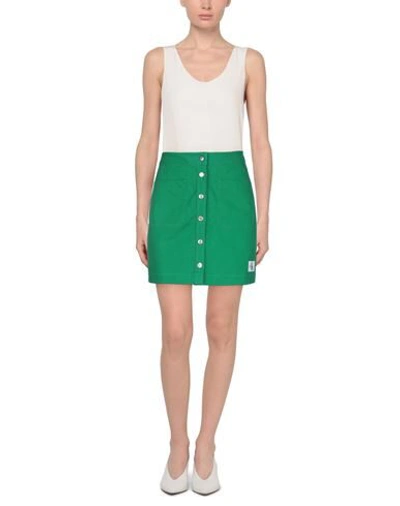 Shop Calvin Klein Jeans Est.1978 Mini Skirt In Green