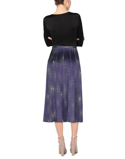 Shop Siyu 3/4 Length Skirts In Dark Purple