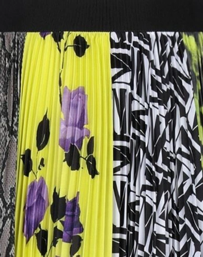 Shop Msgm Midi Skirts In Acid Green