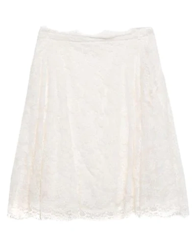 Shop Ermanno Scervino Knee Length Skirt In White