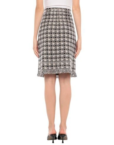Shop D-exterior Knee Length Skirts In Dove Grey