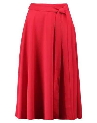 Shop Iris & Ink Midi Skirts In Red