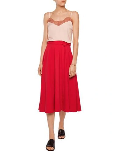 Shop Iris & Ink Midi Skirts In Red