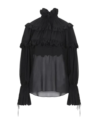 Shop Saint Laurent Blouses In Black