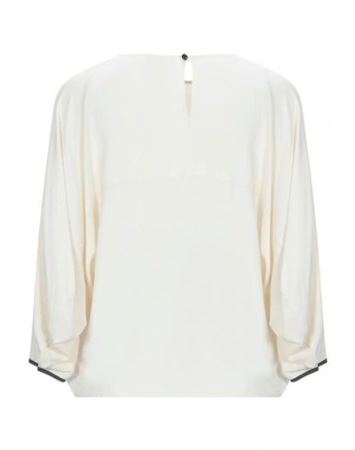 Shop Alysi Blouses In Ivory