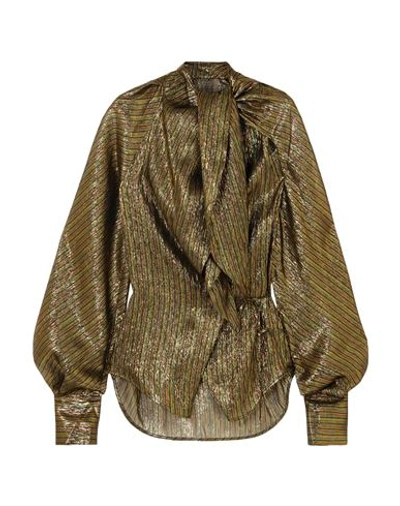 Shop Petar Petrov Shirts In Gold