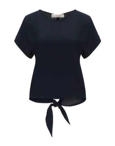 Shop Jucca Blouses In Dark Blue