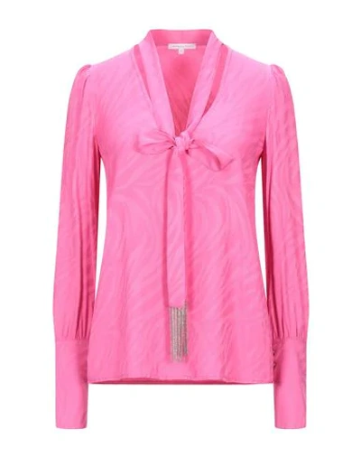 Shop Patrizia Pepe Woman Blouse Fuchsia Size 8 Viscose, Polyester, Brass In Pink