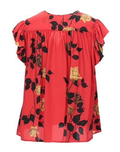 Shop Msgm Blouses In Red