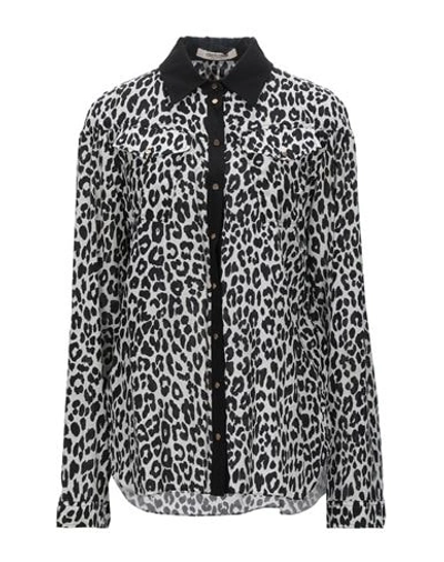 Shop Roberto Cavalli Woman Shirt Light Grey Size 12 Silk