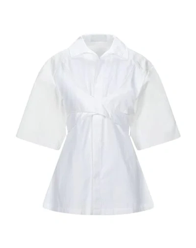 Shop Ambush Woman Shirt White Size 3 Cotton