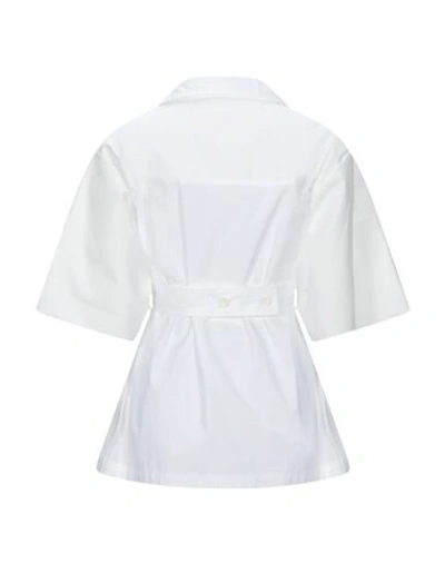 Shop Ambush Woman Shirt White Size 3 Cotton