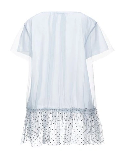 Shop Red Valentino Blouses In Pastel Blue