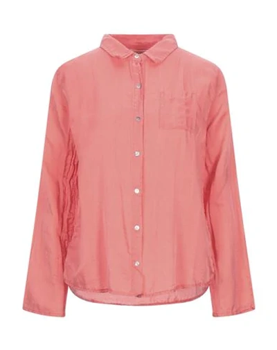 Shop Crossley Shirts In Salmon Pink