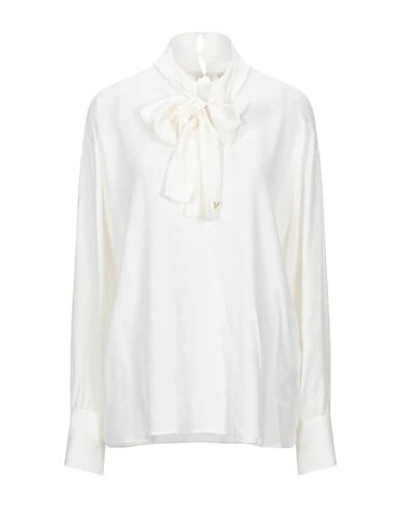 Shop Valentino Blouses In Ivory