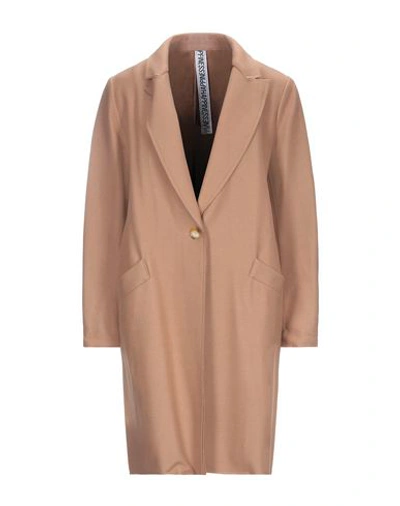 Shop Happiness Coats In Camel