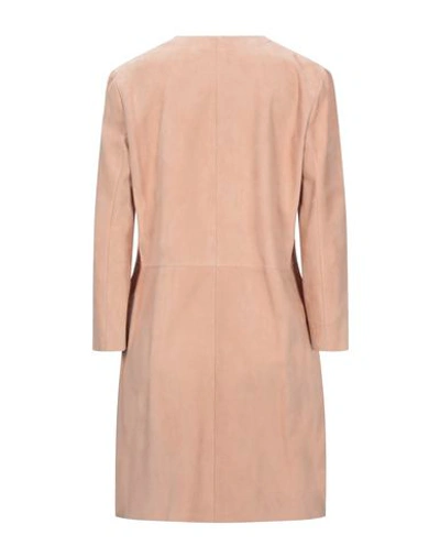 Shop Drome Overcoats In Pale Pink