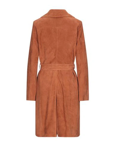 Shop Drome Overcoats In Camel