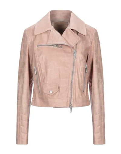 Shop Drome Jackets In Pale Pink