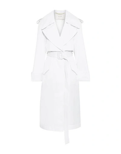 Shop Adam Lippes Overcoats In White