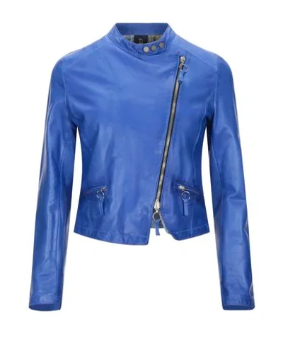Shop Delan Jackets In Bright Blue