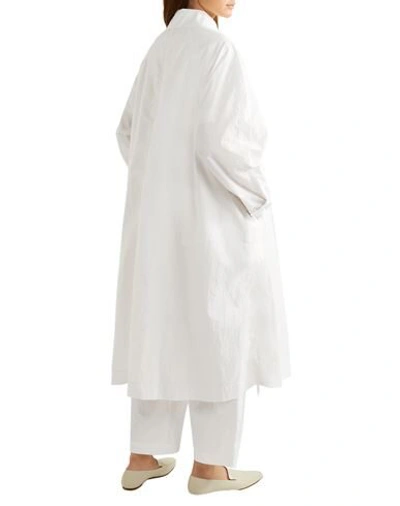 Shop Deveaux Overcoats In White