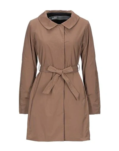 Shop Add Overcoats In Khaki