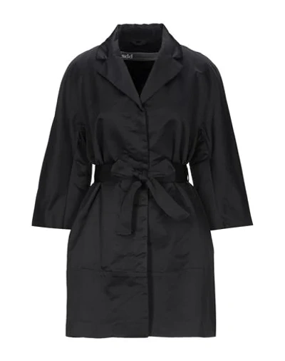 Shop Add Woman Overcoat Black Size 4 Polyester