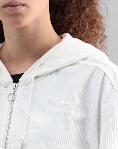 Shop Adidas Originals Jackets In Ivory