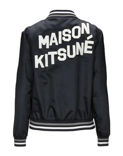 Shop Maison Kitsuné Jackets In Dark Blue