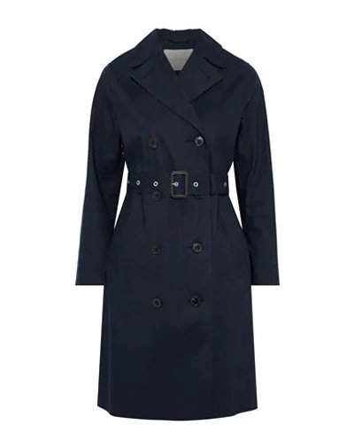 Shop Mackintosh Full-length Jacket In Dark Blue