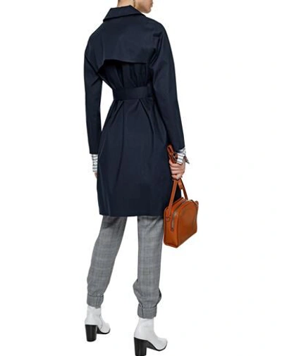 Shop Mackintosh Full-length Jacket In Dark Blue