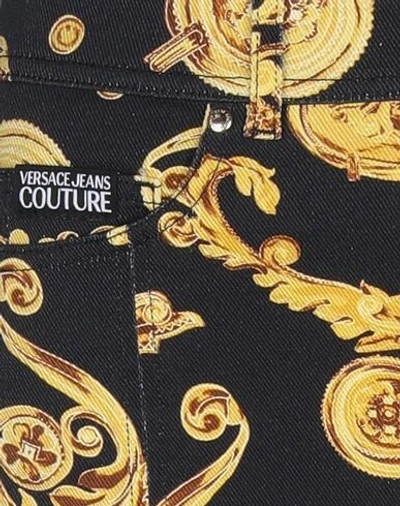 Shop Versace Jeans Couture Woman Denim Skirt Black Size 4 Cotton, Elastane