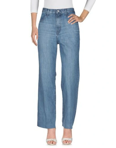 Shop J Brand Woman Denim Pants Blue Size 30 Cotton, Lyocell