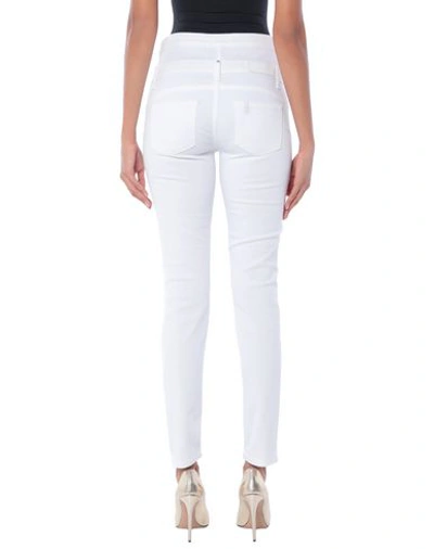 Shop Liu •jo Denim Pants In White