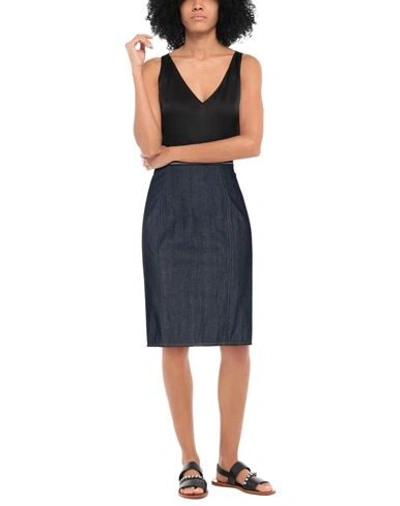 Shop Dolce & Gabbana Woman Denim Skirt Blue Size 10 Cotton, Polyamide, Elastane