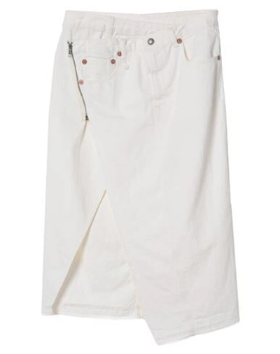Shop R13 Denim Skirts In White
