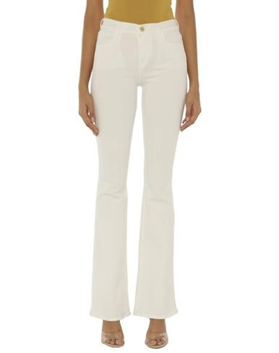 Frame Denim Pants In White