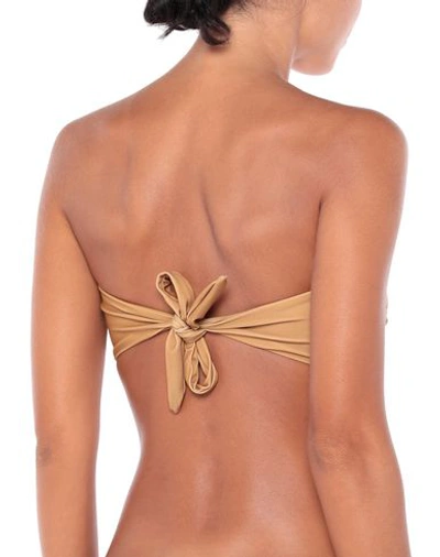 Shop Moschino Bikini Tops In Brown