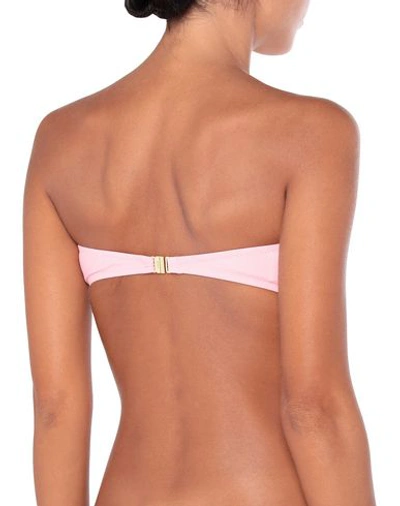 Shop Moschino Bikini Tops In Pink