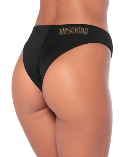 Shop Moschino Bikini Bottoms In Black