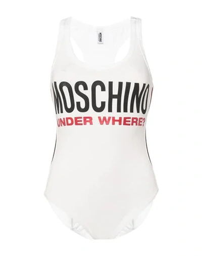 Shop Moschino Bodysuits In White