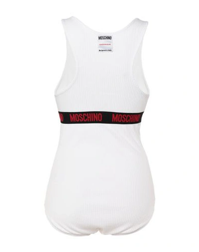 Shop Moschino Bodysuits In White